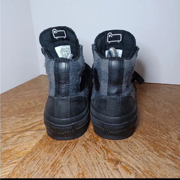 Converse Woolrich Black Street Hiker Hi Plaid Sneakers Womens Size5 (296 Box 34) - Picture 5 of 9